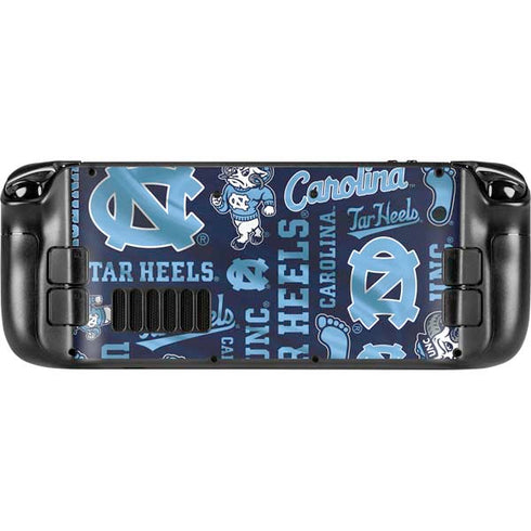 University of North Carolina Tar Heels Steam Deck Handheld Gaming Computer Skin
