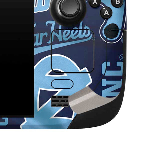 University of North Carolina Tar Heels Steam Deck Handheld Gaming Computer Skin