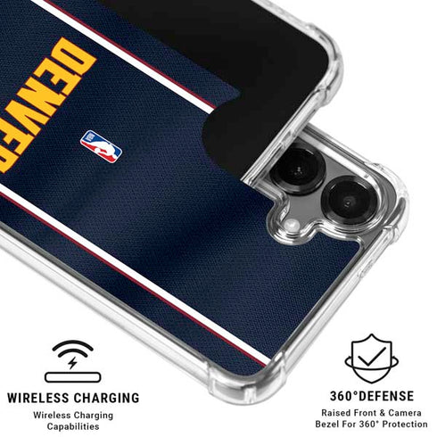 NBA Denver Nuggets Jersey Galaxy S26 Plus Clear Case
