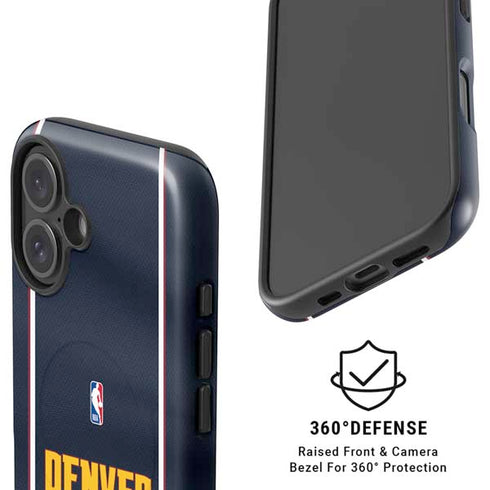 NBA Denver Nuggets Jersey iPhone 16 Magsafe Impact Case