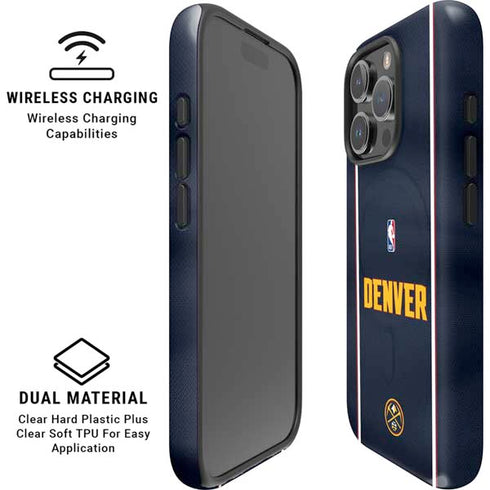 NBA Denver Nuggets Jersey iPhone 16 Pro Magsafe Impact Case