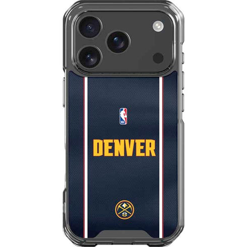 NBA Denver Nuggets Jersey iPhone 17 Pro Clear Case