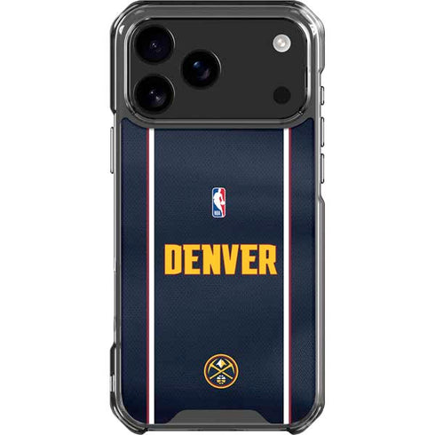 NBA Denver Nuggets Jersey iPhone 17 Pro Max Clear Case