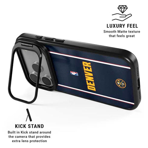 NBA Denver Nuggets Jersey iPhone 17 Pro Max Kickstand Case