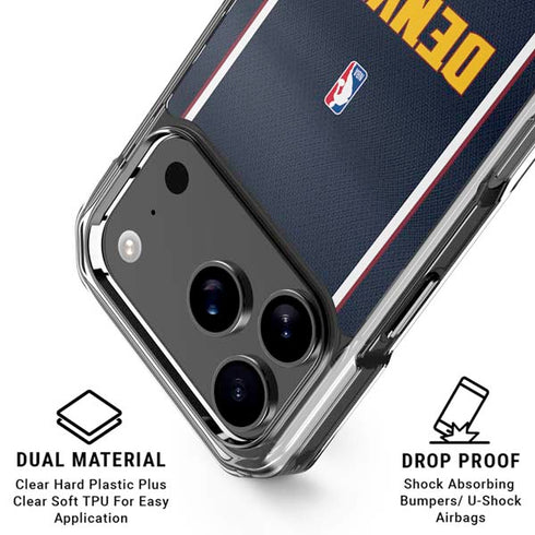 NBA Denver Nuggets Jersey iPhone 18 Pro Clear Case