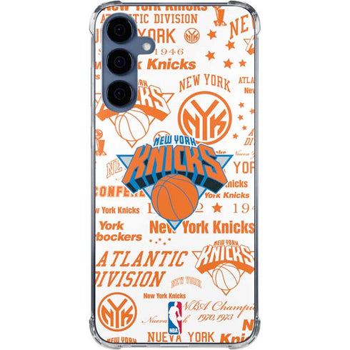 NBA NY Knicks Historic Blast Galaxy A55 5G Clear Case
