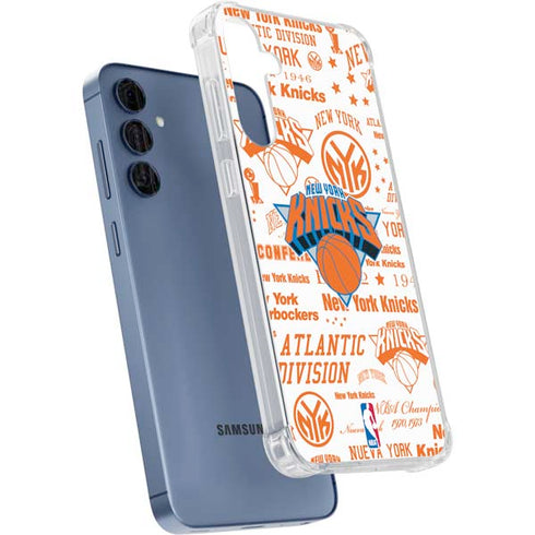 NBA NY Knicks Historic Blast Galaxy A55 5G Clear Case