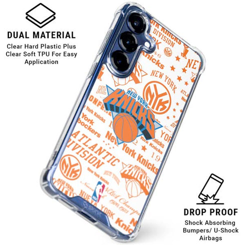 NBA NY Knicks Historic Blast Galaxy S25 Clear Case