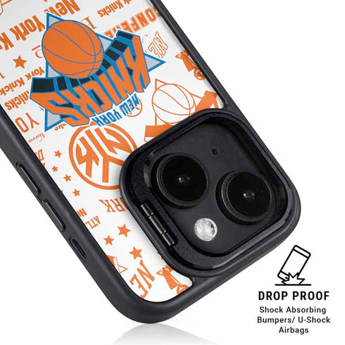 NBA NY Knicks Historic Blast iPhone 14 Plus Kickstand Case