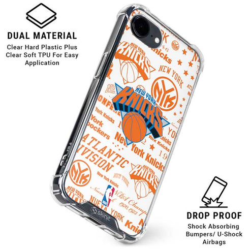 NBA NY Knicks Historic Blast iPhone 16e Clear Case