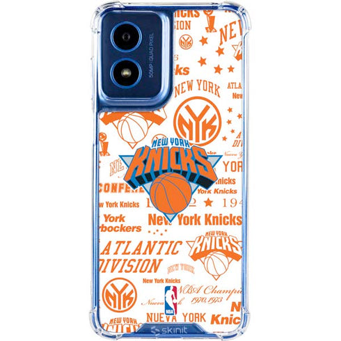 NBA NY Knicks Historic Blast Moto G Play 4G (2024) Clear Case