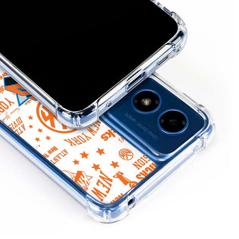 NBA NY Knicks Historic Blast Moto G Play 4G (2024) Clear Case