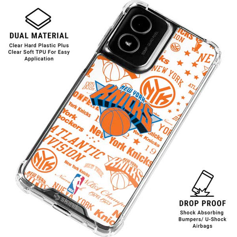 NBA NY Knicks Historic Blast Moto G Power 5G (2024) Clear Case