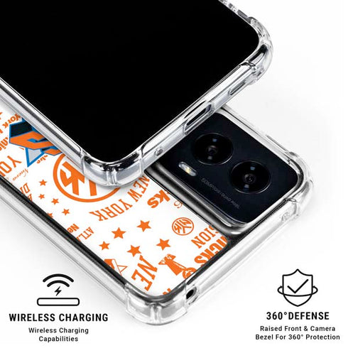 NBA NY Knicks Historic Blast Moto G Power 5G (2024) Clear Case