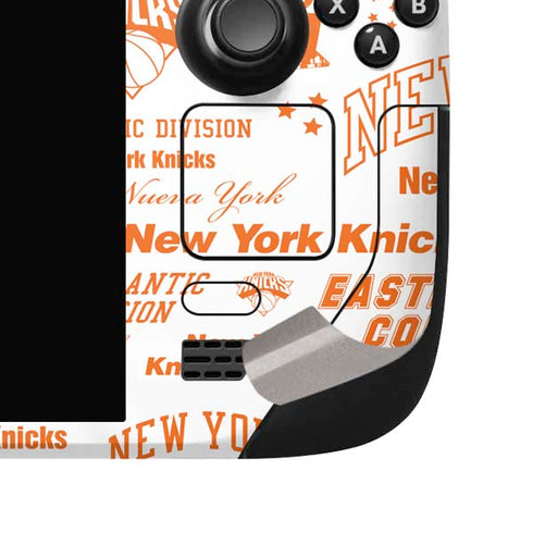 NBA NY Knicks Historic Blast Steam Deck Handheld Gaming Computer OLED Skin