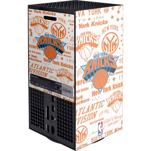 NBA NY Knicks Historic Blast XBox Series X Digital Edition Console Skin