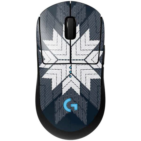 NYC Symmetric Flower G Pro Wireless Gaming Mouse Skin