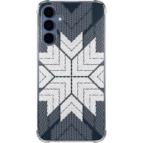 NYC Symmetric Flower Galaxy A55 5G Clear Case