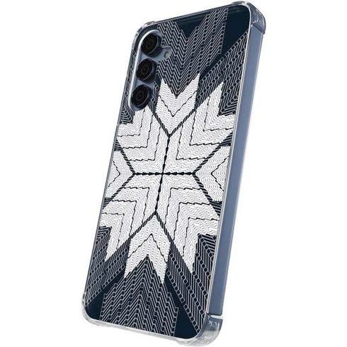 NYC Symmetric Flower Galaxy A55 5G Clear Case