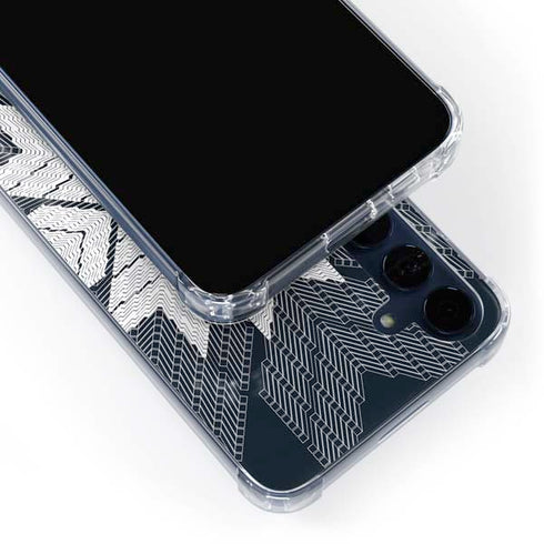 NYC Symmetric Flower Galaxy A55 5G Clear Case
