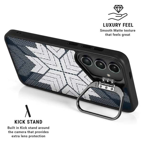NYC Symmetric Flower Galaxy S24 FE Kickstand Case