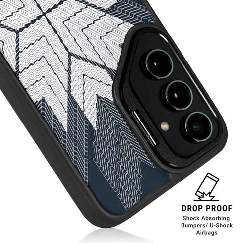 NYC Symmetric Flower Galaxy S24 Kickstand Case