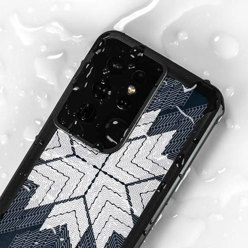 NYC Symmetric Flower Galaxy S24 Ultra Waterproof Case