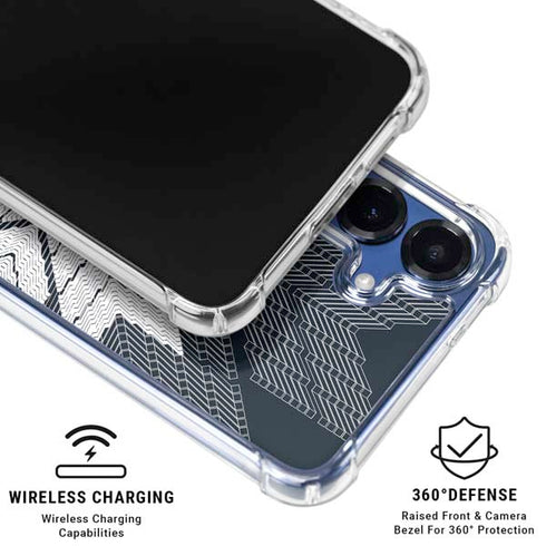 NYC Symmetric Flower Galaxy S25 Plus Clear Case