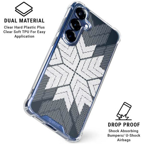 NYC Symmetric Flower Galaxy S25 Plus Clear Case