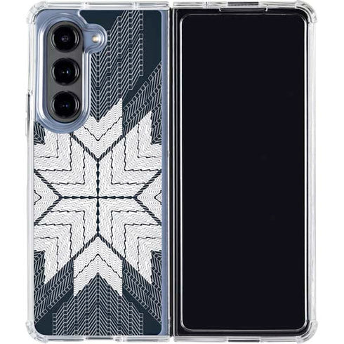 NYC Symmetric Flower Galaxy Z Fold5 5G Clear Case