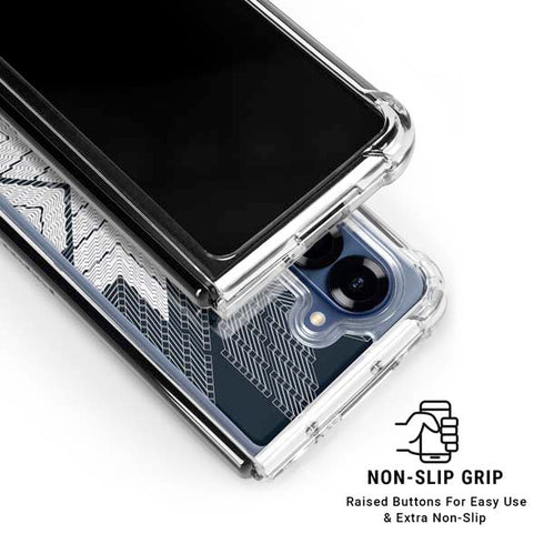 NYC Symmetric Flower Galaxy Z Fold6 Clear Case