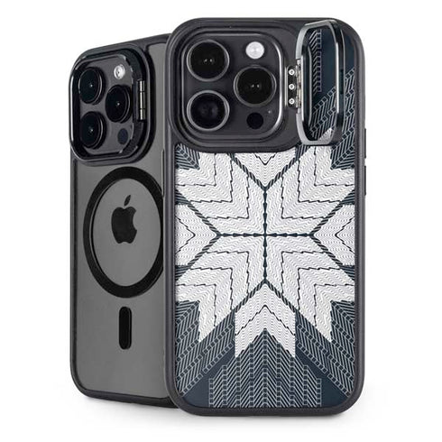 NYC Symmetric Flower iPhone 13 Pro Max Kickstand Case