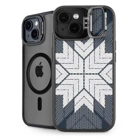 NYC Symmetric Flower iPhone 14 Kickstand Case