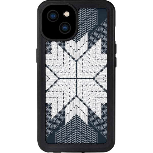 NYC Symmetric Flower iPhone 15 Plus Waterproof Case
