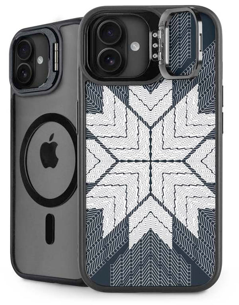 NYC Symmetric Flower iPhone 16 Plus Kickstand Case