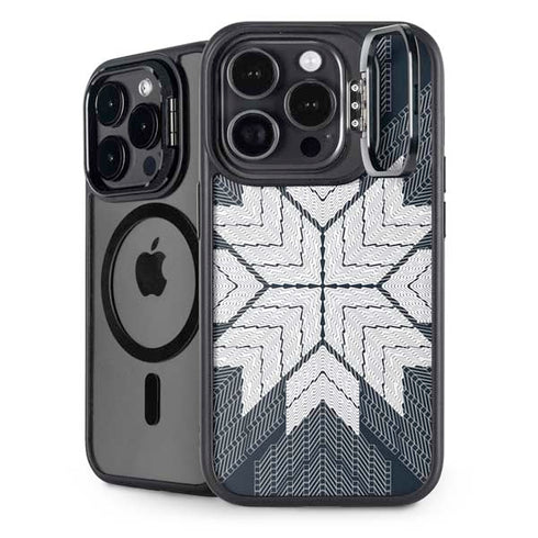 NYC Symmetric Flower iPhone 16 Pro Kickstand Case