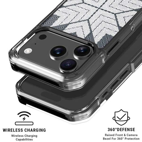 NYC Symmetric Flower iPhone 18 Pro Clear Case