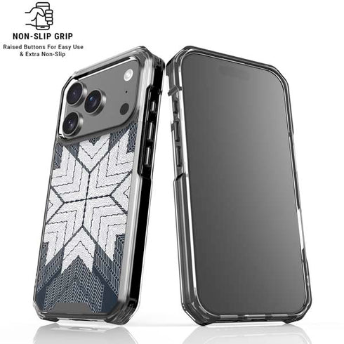 NYC Symmetric Flower iPhone 18 Pro Clear Case
