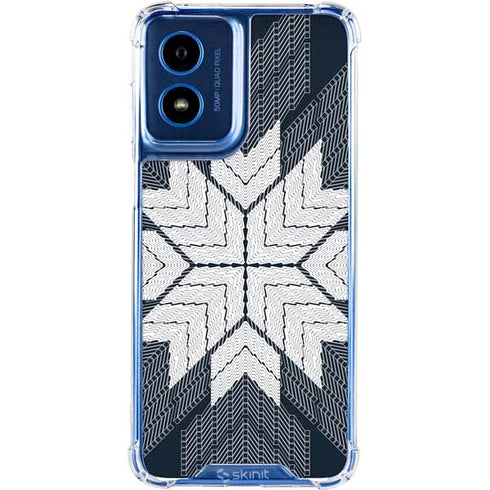 NYC Symmetric Flower Moto G 5G (2024) Clear Case