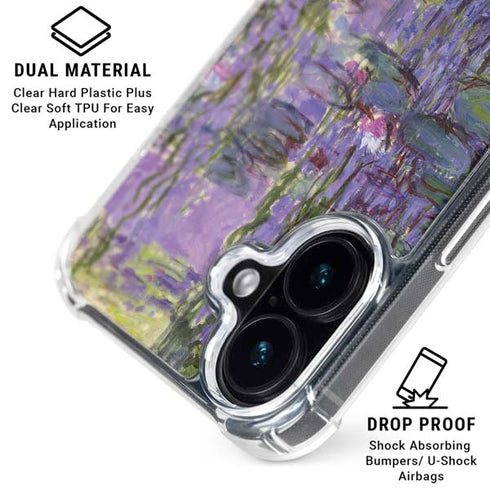 Nympheas, 1916-19 by Monet iPhone 16 Clear Case