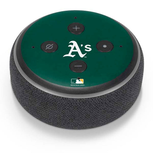 MLB Oakland Athletics - Solid Distressed Amazon Echo Dot Skin