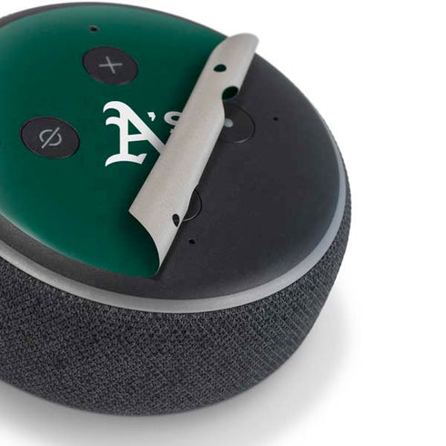 MLB Oakland Athletics - Solid Distressed Amazon Echo Dot Skin