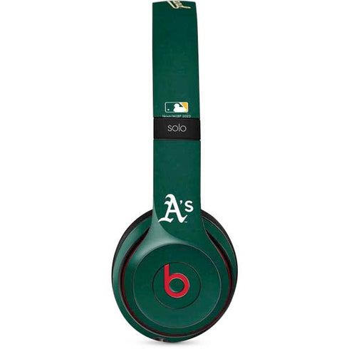 MLB Oakland Athletics - Solid Distressed Beats Solo 3 Wireless Skin