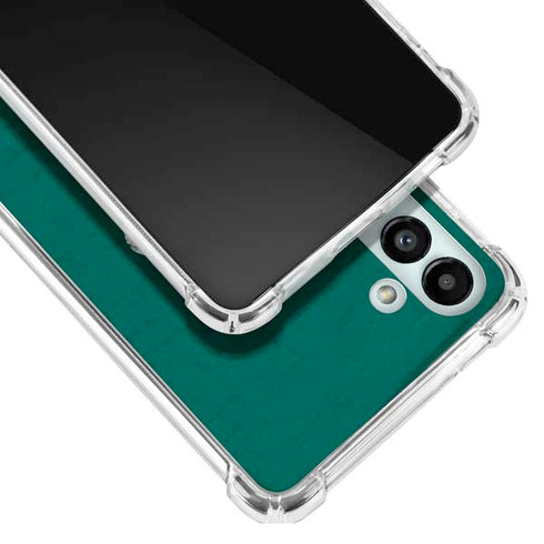 MLB Oakland Athletics - Solid Distressed Galaxy A13 5G Clear Case
