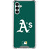 MLB Oakland Athletics - Solid Distressed Galaxy A13 5G Clear Case