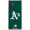 MLB Oakland Athletics - Solid Distressed Galaxy A17 Clear Case