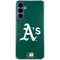 MLB Oakland Athletics - Solid Distressed Galaxy A35 5G Clear Case