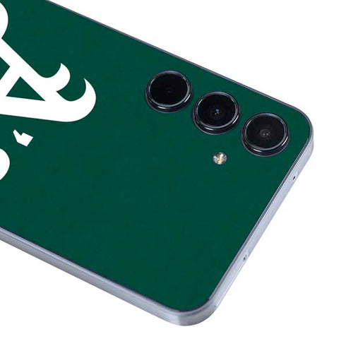 MLB Oakland Athletics - Solid Distressed Galaxy A36 5G Skin