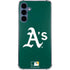MLB Oakland Athletics - Solid Distressed Galaxy A55 5G Clear Case