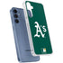 MLB Oakland Athletics - Solid Distressed Galaxy A55 5G Clear Case